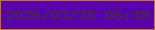 文字の大きさ：5、枠の色：c5780d、背景の色：5901ab、文字の色：442c41 無料ブログパーツのブログ時計