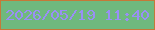 文字の大きさ：1、枠の色：c57938、背景の色：6fb97e、文字の色：998ff5 無料ブログパーツのブログ時計
