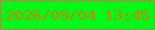 文字の大きさ：3、枠の色：c57d4e、背景の色：00fa18、文字の色：ce8110 無料ブログパーツのブログ時計