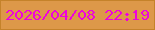 文字の大きさ：1、枠の色：c5822a、背景の色：dd9849、文字の色：ee03dd 無料ブログパーツのブログ時計