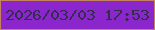 文字の大きさ：5、枠の色：c5825d、背景の色：8a26cc、文字の色：342b4e 無料ブログパーツのブログ時計