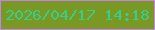 文字の大きさ：5、枠の色：c582ed、背景の色：799824、文字の色：37cf88 無料ブログパーツのブログ時計