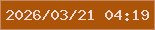 文字の大きさ：2、枠の色：c58963、背景の色：ac5408、文字の色：ffdadd 無料ブログパーツのブログ時計