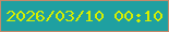 文字の大きさ：3、枠の色：c5896a、背景の色：1fa0a1、文字の色：d4ef01 無料ブログパーツのブログ時計