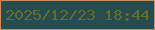 文字の大きさ：3、枠の色：c58f62、背景の色：264c4f、文字の色：5e702b 無料ブログパーツのブログ時計