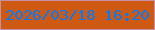 文字の大きさ：3、枠の色：c58fa5、背景の色：ce5913、文字の色：017afd 無料ブログパーツのブログ時計