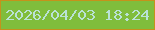 文字の大きさ：1、枠の色：c5921b、背景の色：80bd3c、文字の色：bae2d6 無料ブログパーツのブログ時計