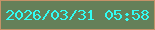 文字の大きさ：1、枠の色：c59268、背景の色：658059、文字の色：31fef4 無料ブログパーツのブログ時計