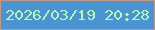 文字の大きさ：2、枠の色：c5977d、背景の色：4995d4、文字の色：b9f6b6 無料ブログパーツのブログ時計