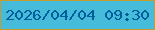 文字の大きさ：3、枠の色：c59a26、背景の色：46bcda、文字の色：005e9d 無料ブログパーツのブログ時計