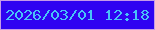 文字の大きさ：3、枠の色：c59be8、背景の色：2f03f1、文字の色：48c2f8 無料ブログパーツのブログ時計