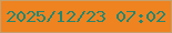 文字の大きさ：5、枠の色：c59f6c、背景の色：ef8320、文字の色：228771 無料ブログパーツのブログ時計