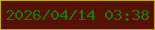文字の大きさ：1、枠の色：c5a621、背景の色：551103、文字の色：207606 無料ブログパーツのブログ時計
