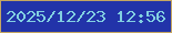 文字の大きさ：5、枠の色：c5a662、背景の色：2233a9、文字の色：82d0e1 無料ブログパーツのブログ時計