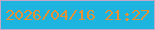 文字の大きさ：1、枠の色：c5a6c6、背景の色：1db5df、文字の色：e59237 無料ブログパーツのブログ時計