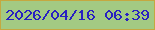 文字の大きさ：5、枠の色：c5a840、背景の色：a3ca83、文字の色：2820c1 無料ブログパーツのブログ時計