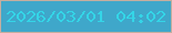 文字の大きさ：5、枠の色：c5ae9f、背景の色：3fa7ca、文字の色：34d5e7 無料ブログパーツのブログ時計