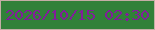 文字の大きさ：4、枠の色：c5aea6、背景の色：318139、文字の色：821d9b 無料ブログパーツのブログ時計