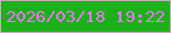 文字の大きさ：5、枠の色：c5aec0、背景の色：1db119、文字の色：ea76fd 無料ブログパーツのブログ時計
