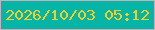 文字の大きさ：2、枠の色：c5b0be、背景の色：06b5a6、文字の色：f7ce26 無料ブログパーツのブログ時計