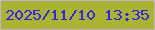 文字の大きさ：3、枠の色：c5b0d7、背景の色：a9b52e、文字の色：341ff5 無料ブログパーツのブログ時計