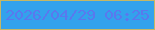 文字の大きさ：4、枠の色：c5b765、背景の色：33a2ec、文字の色：5979ee 無料ブログパーツのブログ時計