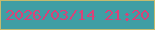 文字の大きさ：1、枠の色：c5bb6e、背景の色：409ea4、文字の色：d94278 無料ブログパーツのブログ時計