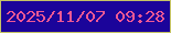 文字の大きさ：4、枠の色：c5c365、背景の色：1b049a、文字の色：ee5894 無料ブログパーツのブログ時計