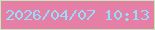 文字の大きさ：5、枠の色：c5e7b9、背景の色：e57fa5、文字の色：95ddfd 無料ブログパーツのブログ時計