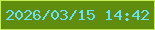 文字の大きさ：5、枠の色：c5ec55、背景の色：618d0e、文字の色：69e0f5 無料ブログパーツのブログ時計