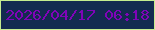 文字の大きさ：2、枠の色：c5ed8f、背景の色：132b50、文字の色：7f04b8 無料ブログパーツのブログ時計