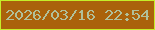 文字の大きさ：3、枠の色：c5ee29、背景の色：aa620b、文字の色：b1c09a 無料ブログパーツのブログ時計