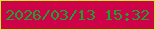 文字の大きさ：1、枠の色：c5f02d、背景の色：cd0248、文字の色：1aa42c 無料ブログパーツのブログ時計