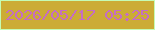 文字の大きさ：1、枠の色：c5fcb4、背景の色：ccac35、文字の色：c56dc4 無料ブログパーツのブログ時計