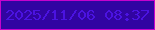 文字の大きさ：3、枠の色：c602cd、背景の色：3104a2、文字の色：4b13e1 無料ブログパーツのブログ時計