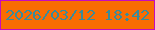 文字の大きさ：2、枠の色：c60bbd、背景の色：f96c02、文字の色：388b9c 無料ブログパーツのブログ時計