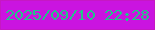 文字の大きさ：3、枠の色：c618c3、背景の色：ca14e0、文字の色：22c38a 無料ブログパーツのブログ時計