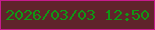 文字の大きさ：2、枠の色：c61c8d、背景の色：60232b、文字の色：109814 無料ブログパーツのブログ時計