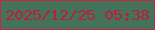 文字の大きさ：1、枠の色：c6263e、背景の色：44725a、文字の色：bc1e35 無料ブログパーツのブログ時計