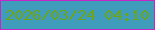文字の大きさ：3、枠の色：c626c5、背景の色：409cbb、文字の色：6da317 無料ブログパーツのブログ時計