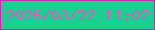 文字の大きさ：1、枠の色：c62caf、背景の色：16d190、文字の色：e558c3 無料ブログパーツのブログ時計