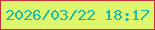 文字の大きさ：1、枠の色：c6313c、背景の色：def66d、文字の色：1abca7 無料ブログパーツのブログ時計