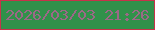 文字の大きさ：4、枠の色：c6334a、背景の色：30914a、文字の色：9b6887 無料ブログパーツのブログ時計