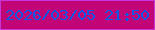 文字の大きさ：2、枠の色：c635d9、背景の色：c10576、文字の色：0a59e7 無料ブログパーツのブログ時計