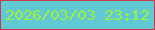文字の大きさ：1、枠の色：c6394c、背景の色：60c9d3、文字の色：9df238 無料ブログパーツのブログ時計