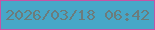 文字の大きさ：4、枠の色：c653a5、背景の色：47a7c8、文字の色：6b7c7c 無料ブログパーツのブログ時計