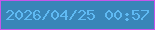文字の大きさ：3、枠の色：c656ea、背景の色：3985b8、文字の色：5fbaf3 無料ブログパーツのブログ時計