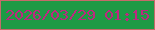 文字の大きさ：4、枠の色：c66a6a、背景の色：1e9a45、文字の色：bd2780 無料ブログパーツのブログ時計