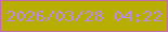 文字の大きさ：1、枠の色：c66aaf、背景の色：b8ad01、文字の色：b78be7 無料ブログパーツのブログ時計