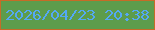 文字の大きさ：2、枠の色：c66b27、背景の色：5d9c4c、文字の色：54a8f4 無料ブログパーツのブログ時計